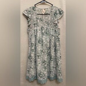 Blu Pepper Dress in Blue and White Floral